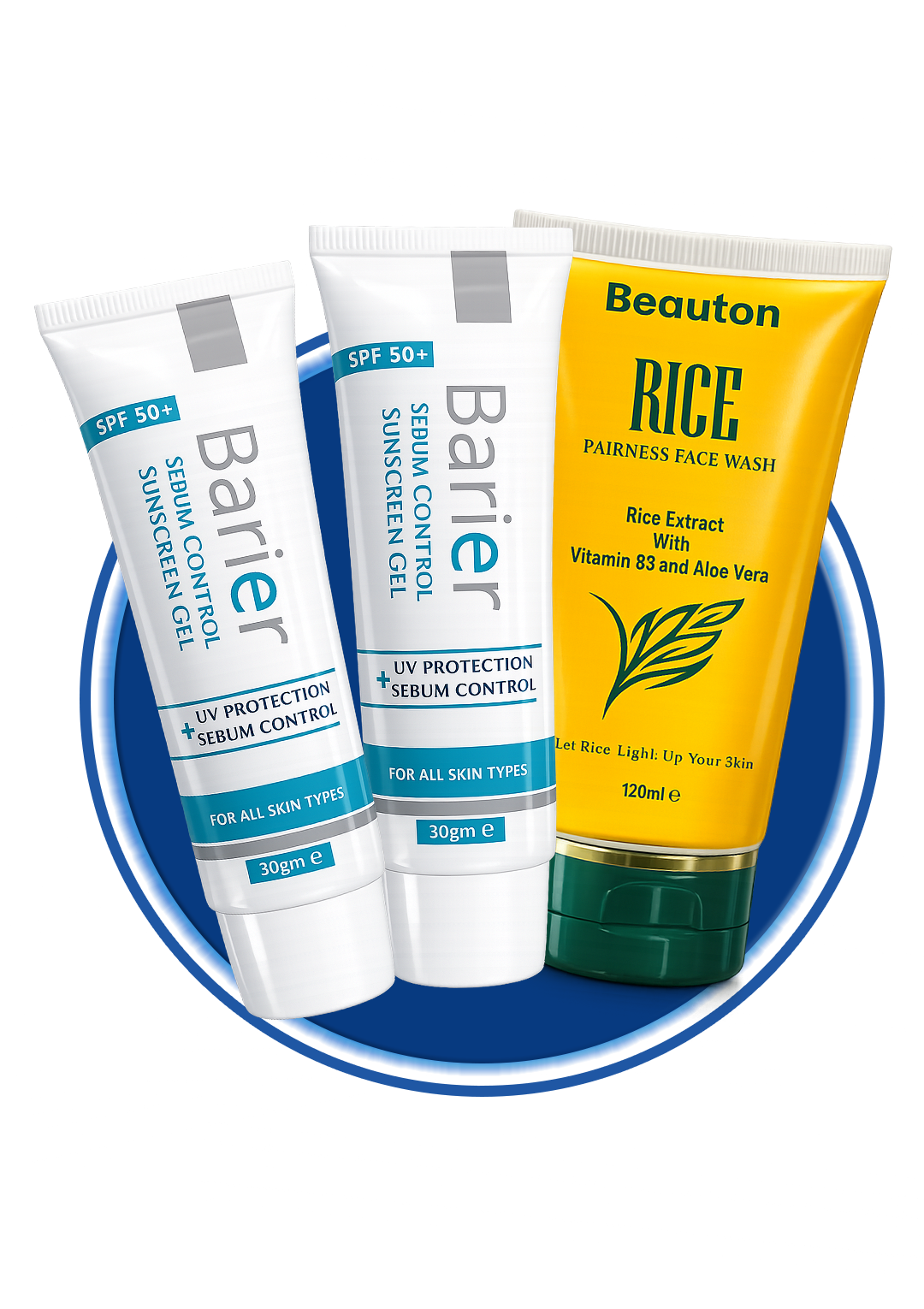 Rice Fairness Facewash with Barier sunscreen Gel