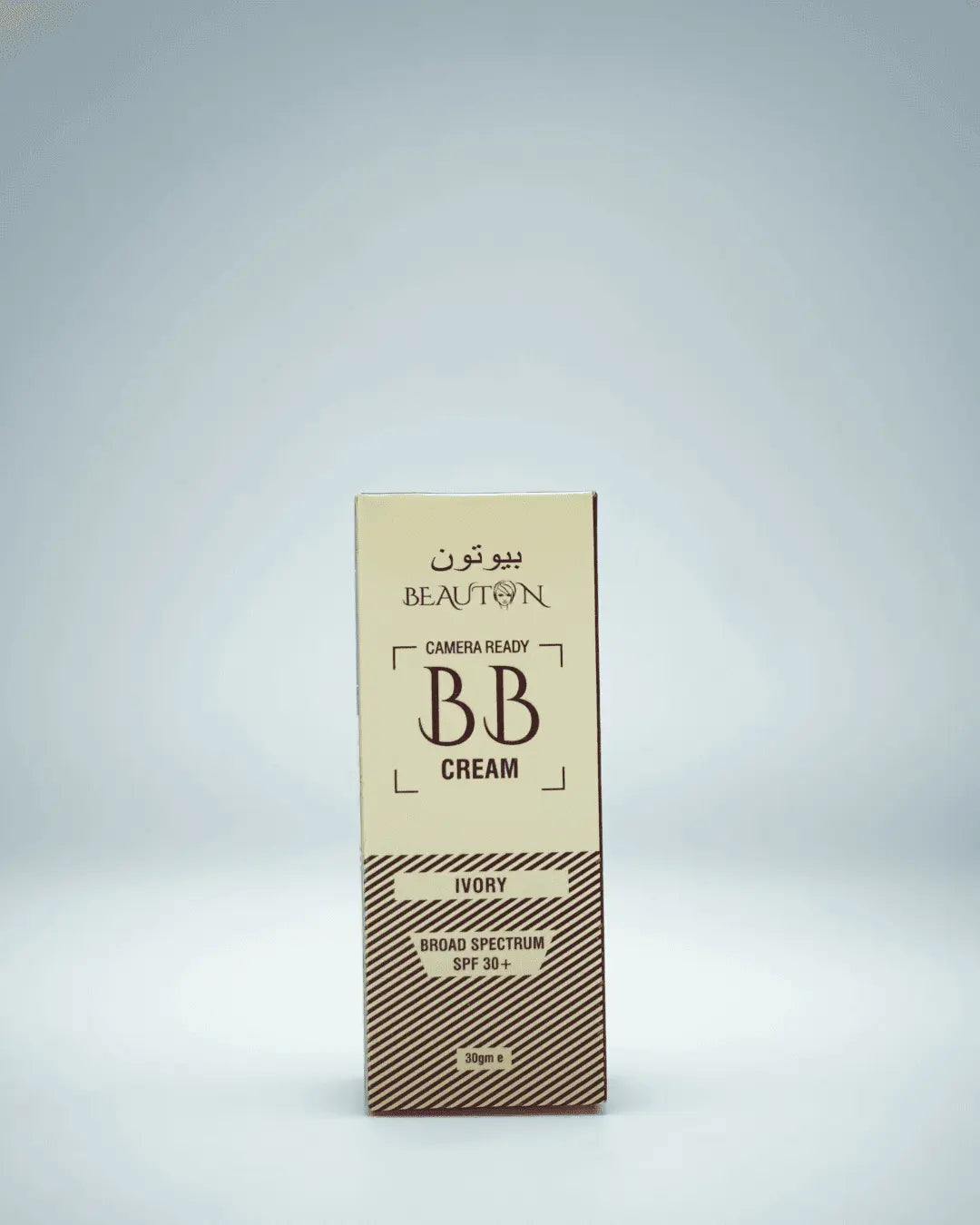 Beauton BB Cream in Ivory shade with SPF 30+, offering lightweight hydration and natural coverage for radiant skin.