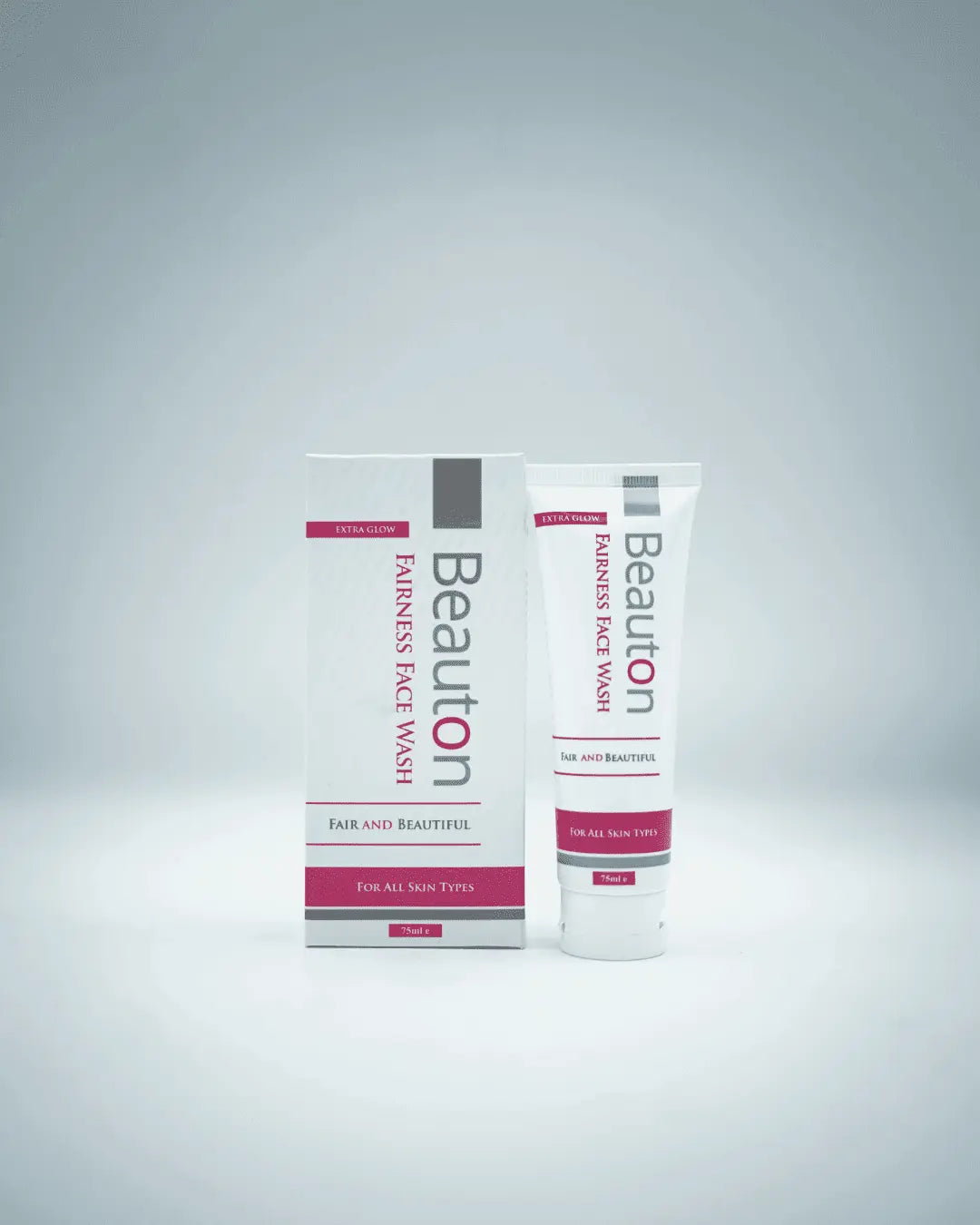 Person with visibly fresh, soft, and naturally pinkish-fair skin, showcasing the radiant results of using Beauton Fairness Face Wash.