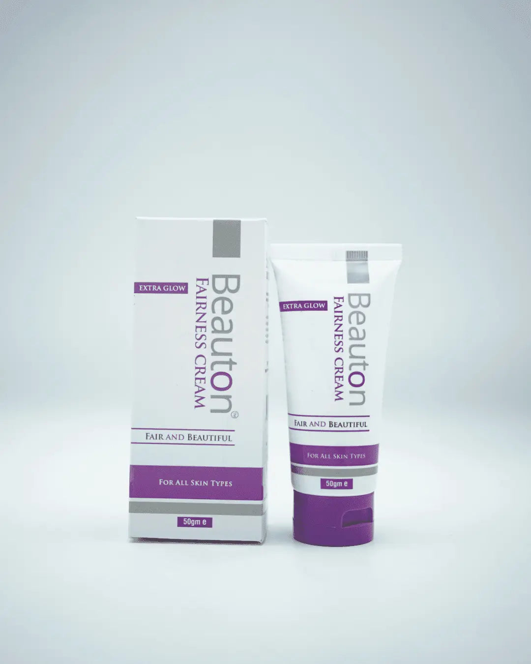 Person with visibly clear, soft, and naturally glowing skin, showcasing the results of Beauton Fairness Cream for all skin types.