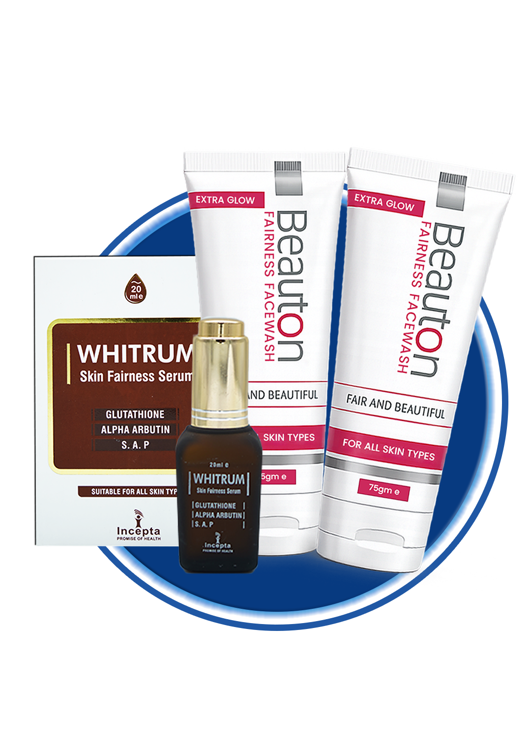 2 Fairness Facewash+ 1 Whitrum Serum