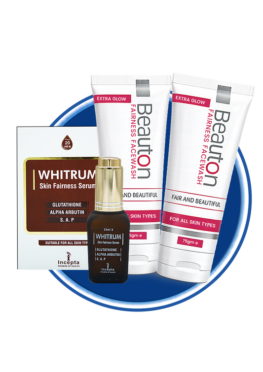 2 Fairness Facewash+ 1 Whitrum Serum