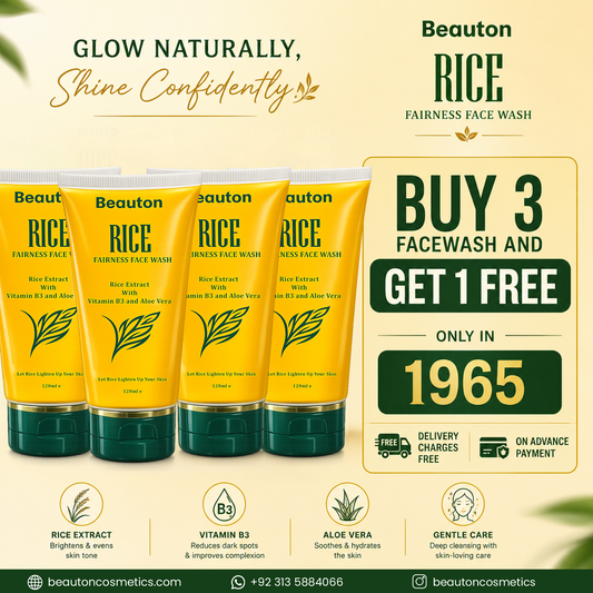 Buy 3 Rice fairness facewash Get 1 Free