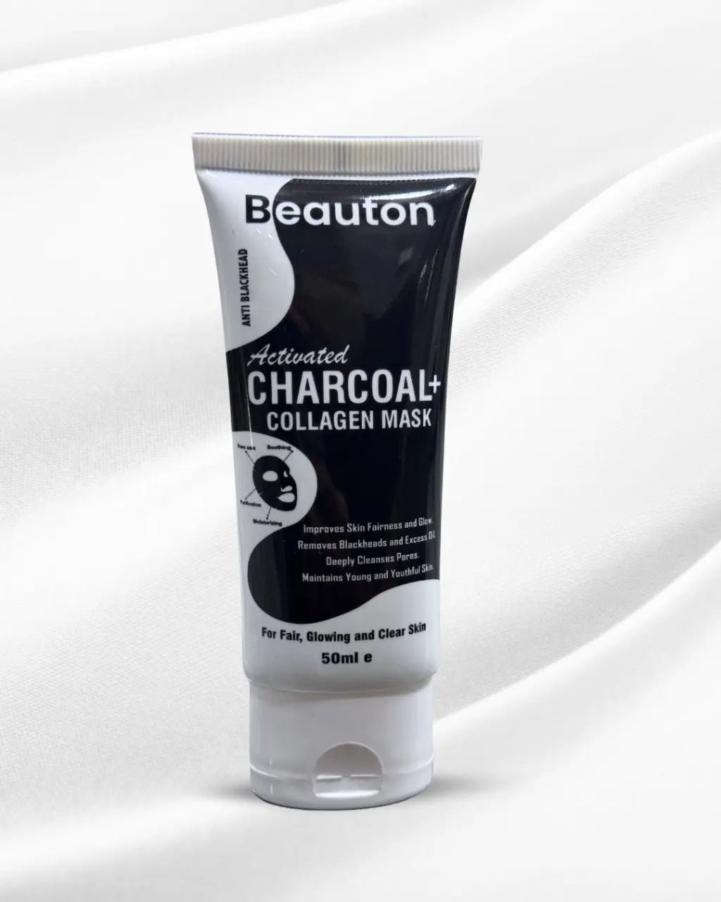 Beauton Activated Charcoal + Collagen Peel-Off Mask - Beauton Cosmetics