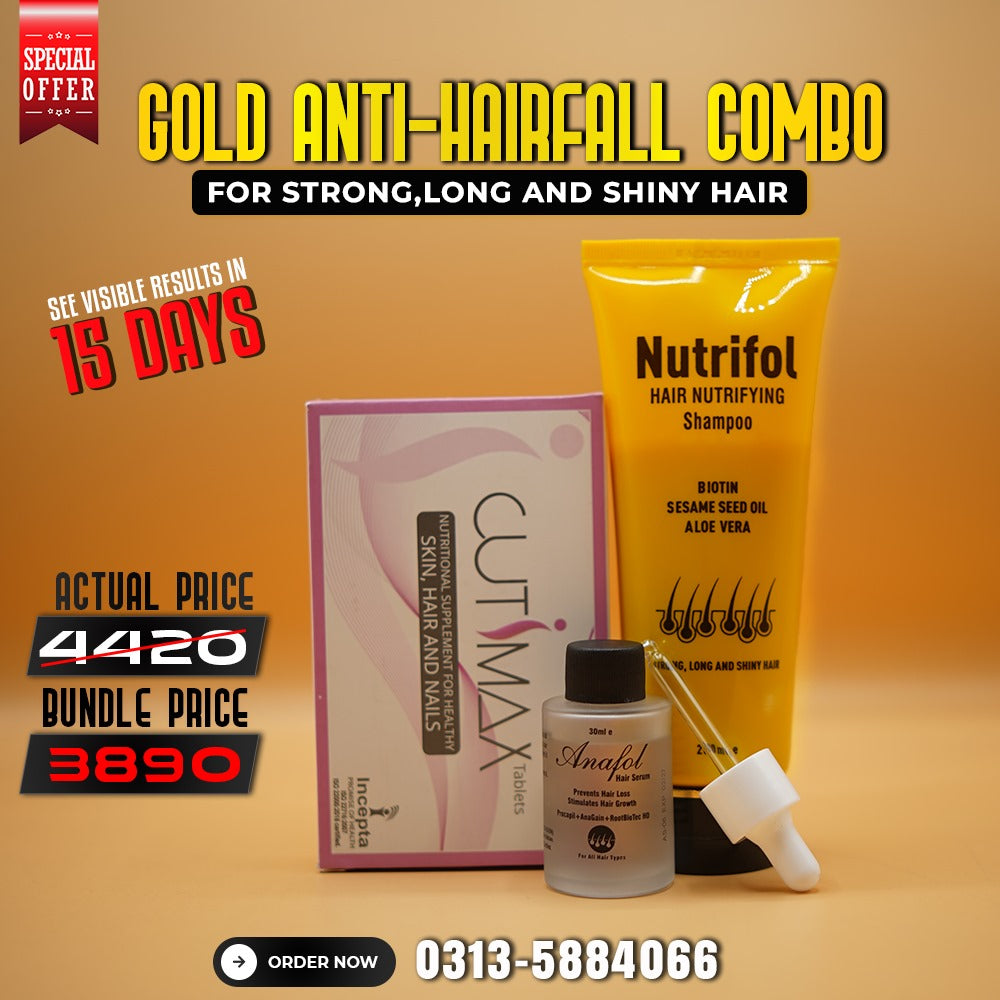 Gold anti Hair-Fall Combo