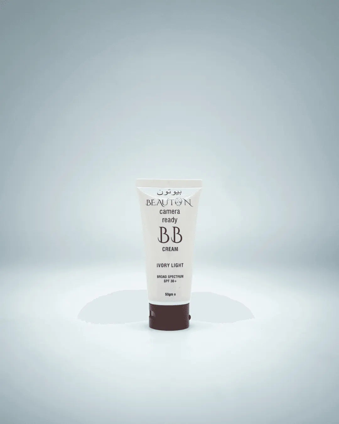 Close-up of BB Cream Ivory Light being blended on fair skin, showcasing its lightweight texture and natural-looking coverage.