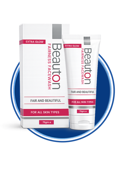 Beauty face wash bottle labeled Beauton Fairness Face Wash with a clean and refreshing design, suitable for skincare routines.
