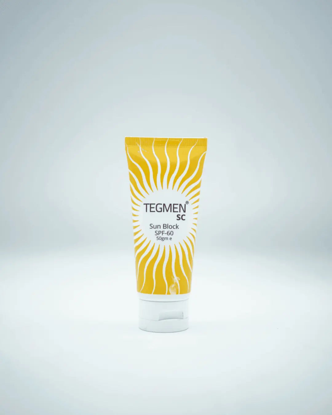 Tegmen SC Sunscreen for oily and acne-prone skin with SPF 60, providing a long-lasting matte finish.
